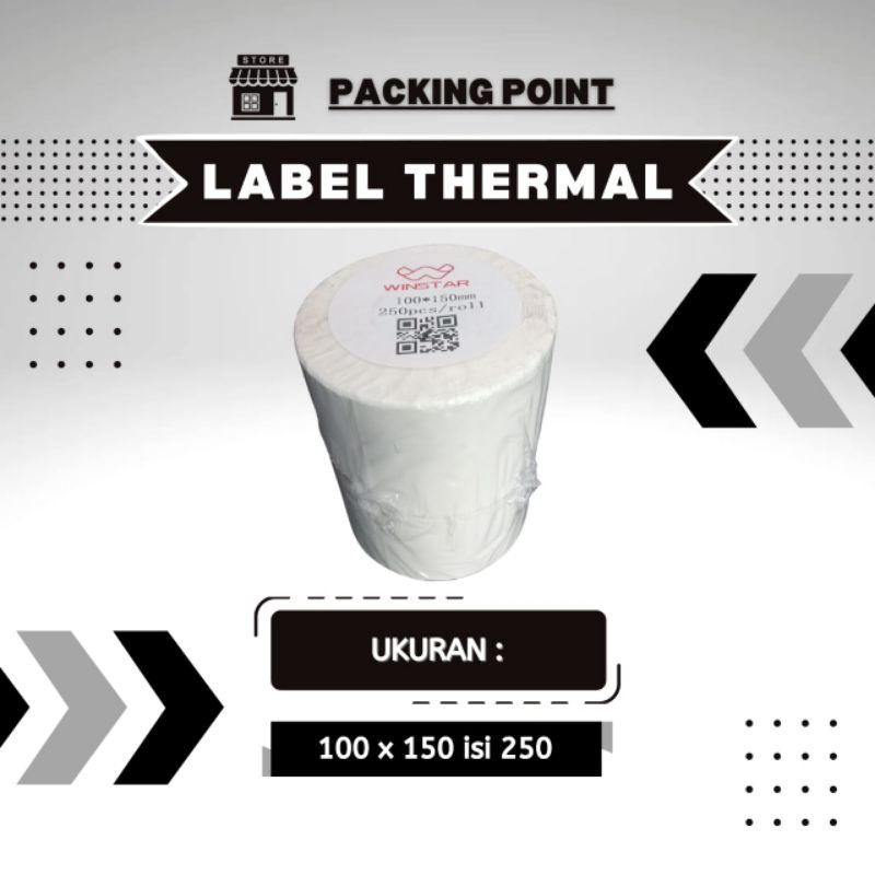 

Label Thermal 100x150 Isi 250 Stiker Label Termal Resi Kertas Thermal Sticker Resi