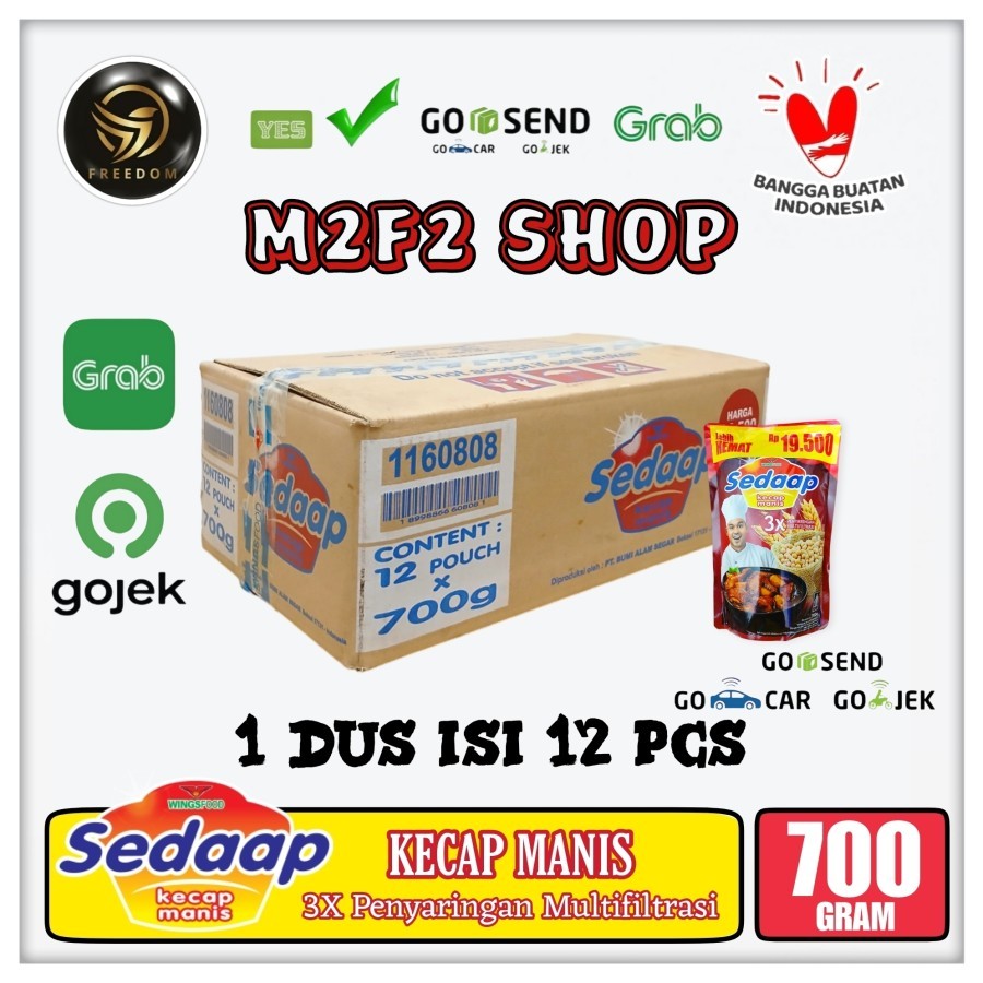 

Sedaap Kecap Manis Original Pouch Refill - 700 gr Kemasan Karton (Khusus Bluebird/Gosend/Grab)