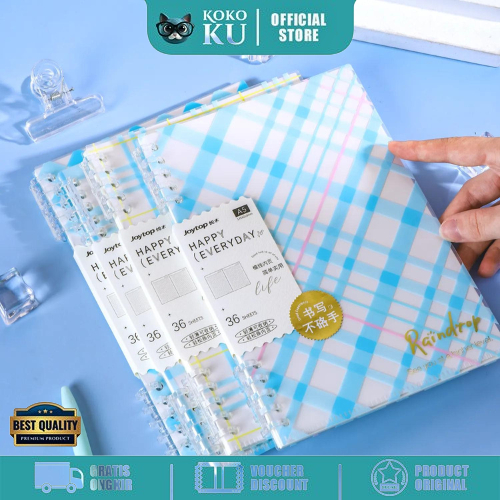 

Buku Tulis Catatan Notebook Ring B5 36 Lembar/ Buku Tulis B5 / Buku Binder Loose Leaf