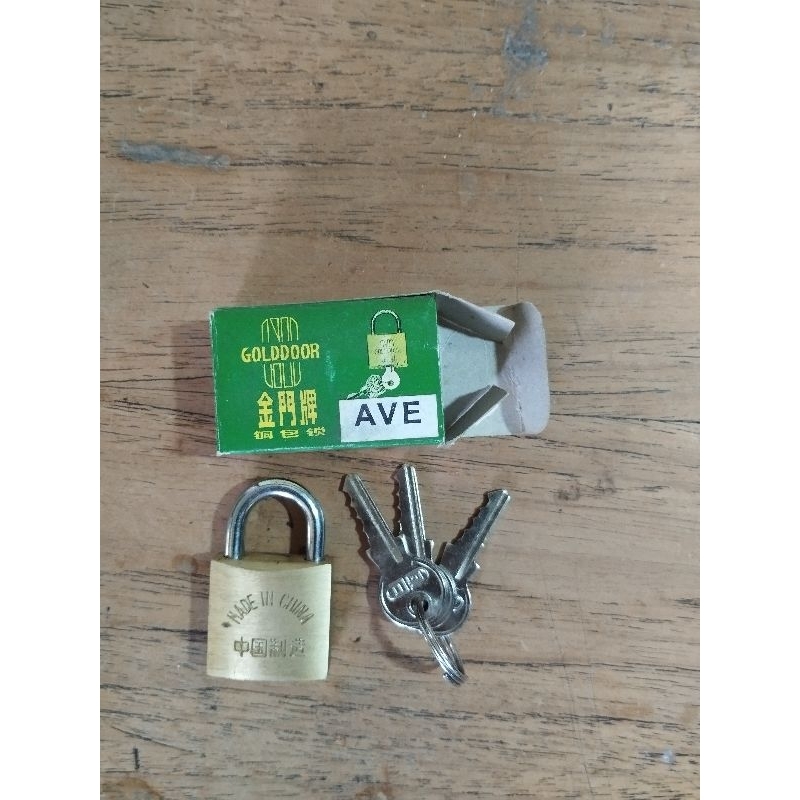 Gembok Kuningan 25 mm GOLDDOOR