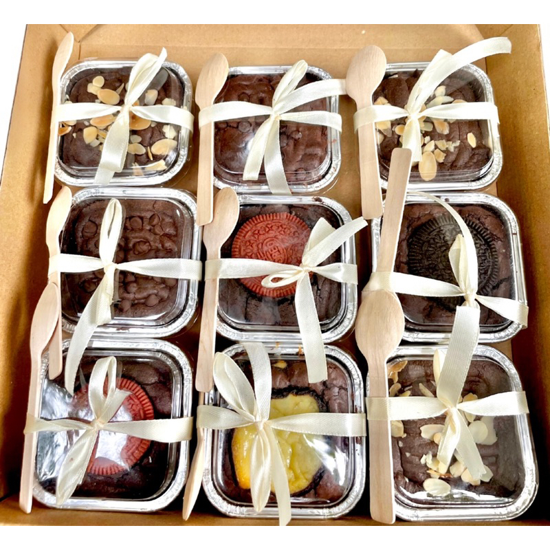 

brownies insert keju melted