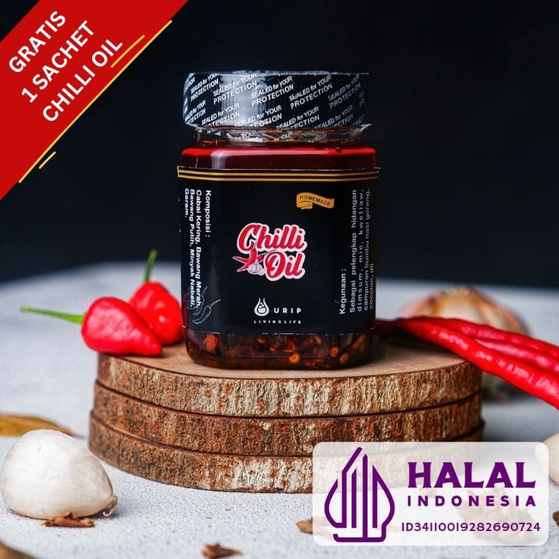 

Chili Oil Original / Original / Cilli Oil / Non Ebi/ Minyak Cabe / Bumbu / Cocolan