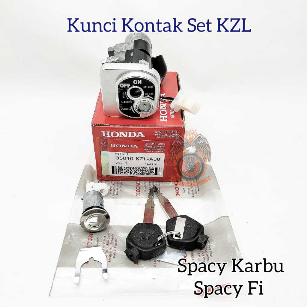 Kunci Kontak Set KZL Spacy Karbu Spacy FI Konci Stop Kontak Key Set Motor Honda Anti Maling