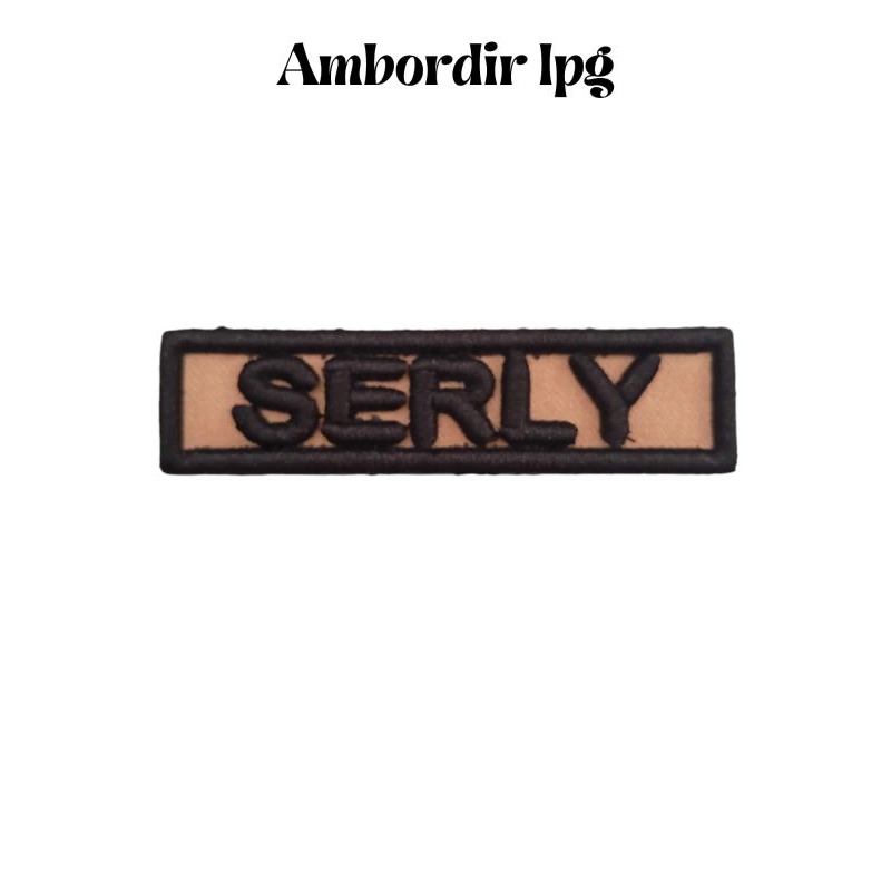 BORDIR NAMA PRAMUKA DAN BAJU PUTIH TIMBUL