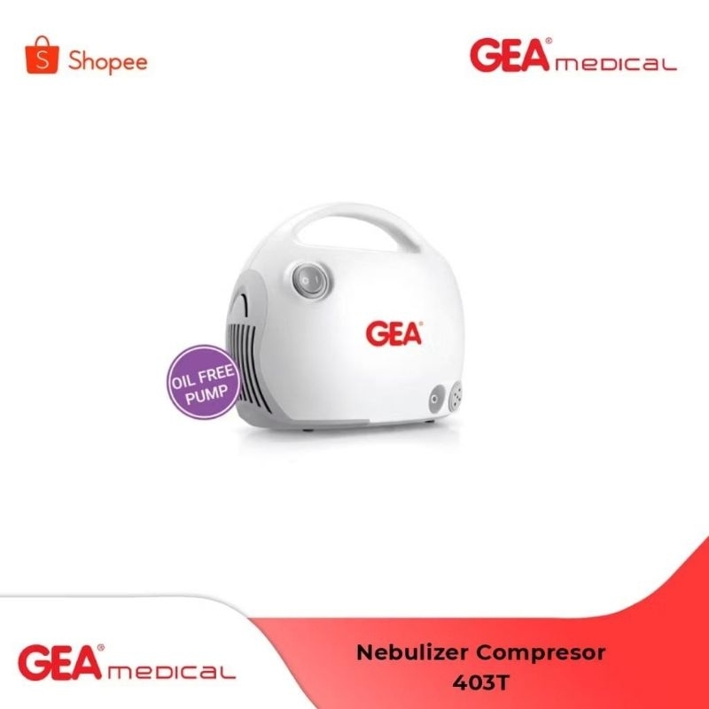 Compressor Nebulizer 403 T - Gea / Alat Terapi Uap / Alat Bantu Pernafasan