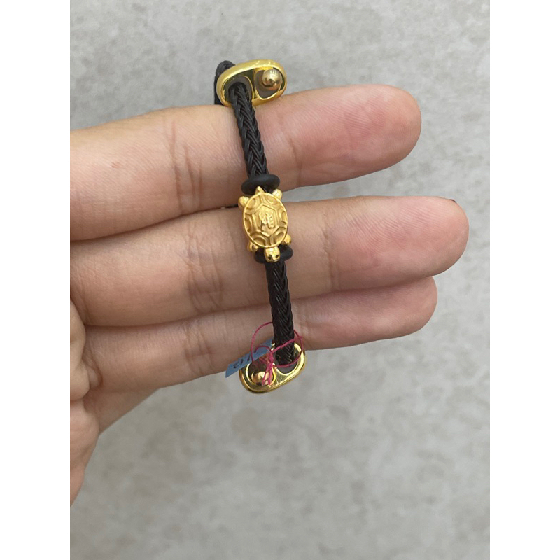 gelang tali merah hias emas asli hadiah ultah hadiah mewah gelang kura kura