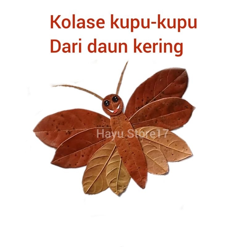 KOLASE KUPU-KUPU DARI DAUN KERING