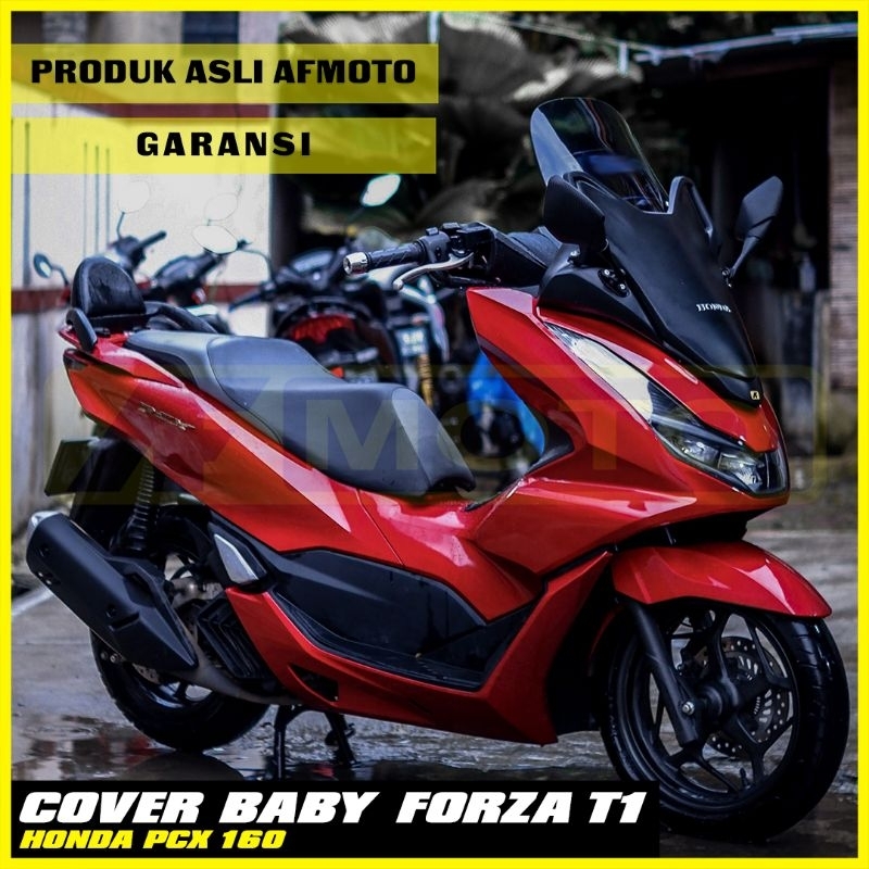 AFMOTO COVER DEPAN / TAMENG DEPAN BABY FORZA T1 PCX 160 WINDSHIELD DAN SPION