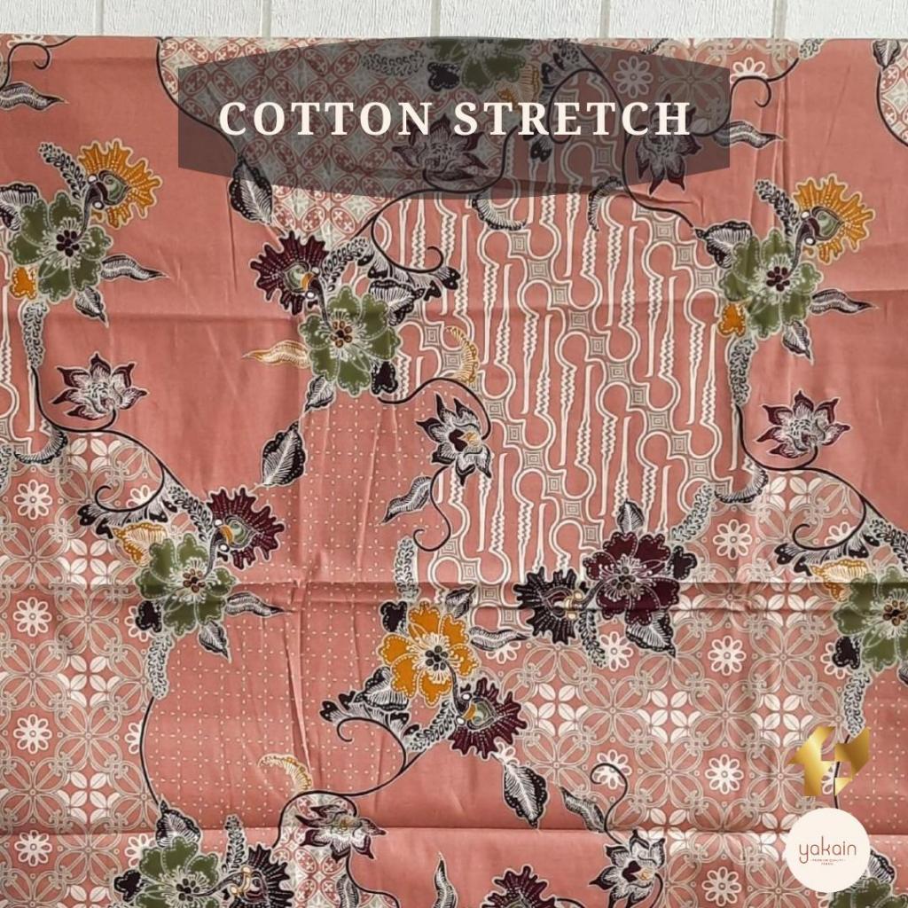 Kain Batik Katun / Cotton Stretch FAMAS - Batik Pulau Peach