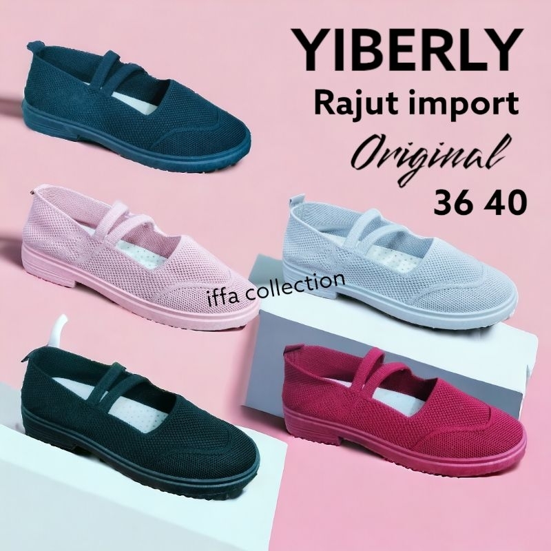 sepatu rajut import YIBERLY terbaru redy