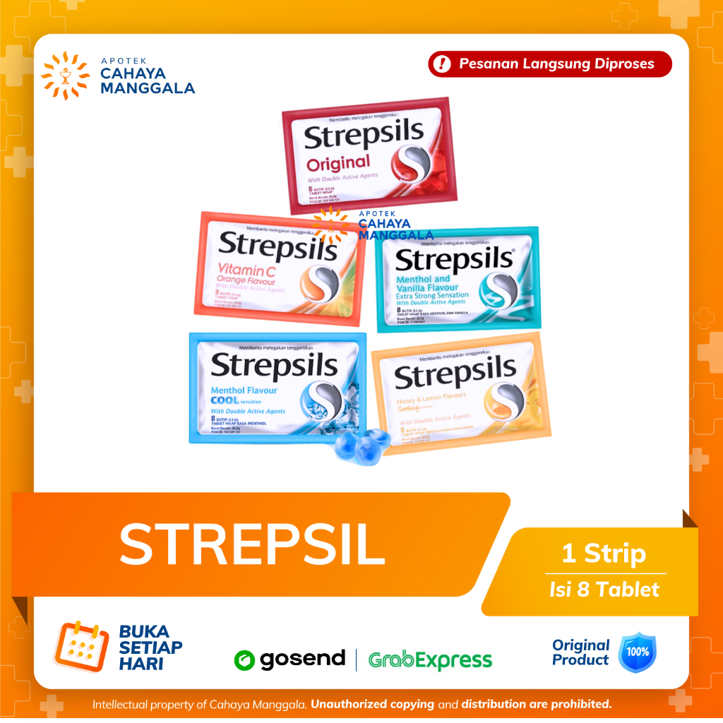 

STREPSILS LOZENGES PER PACK 8 TABLET