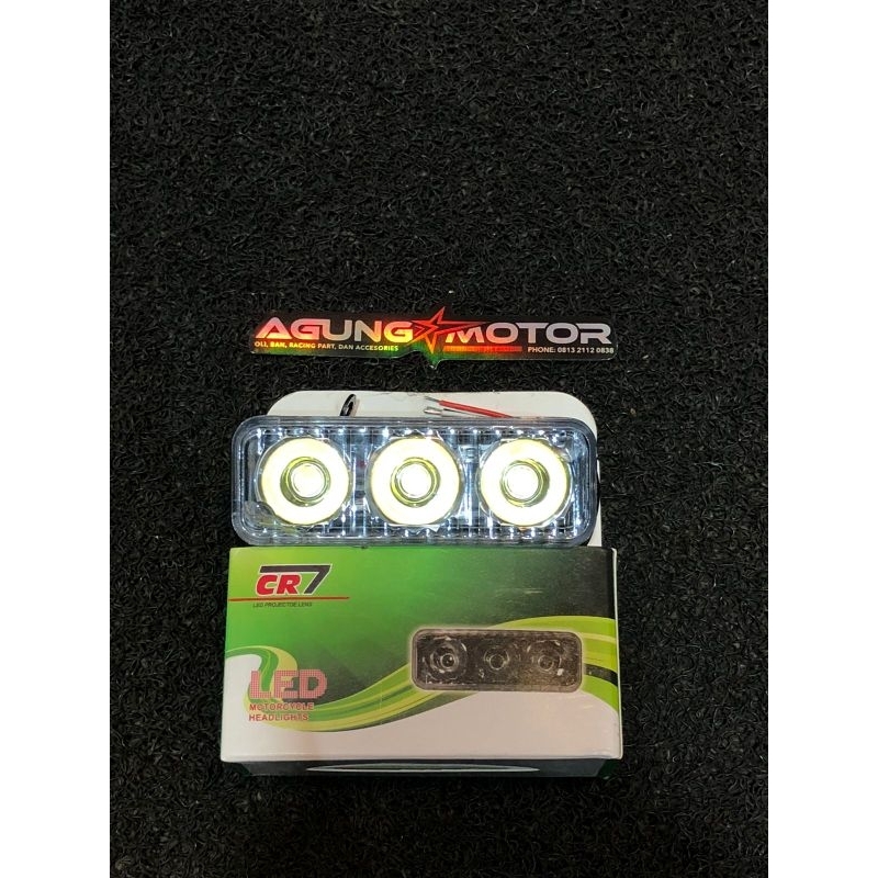 lampu tembak CR7 mata 3 led