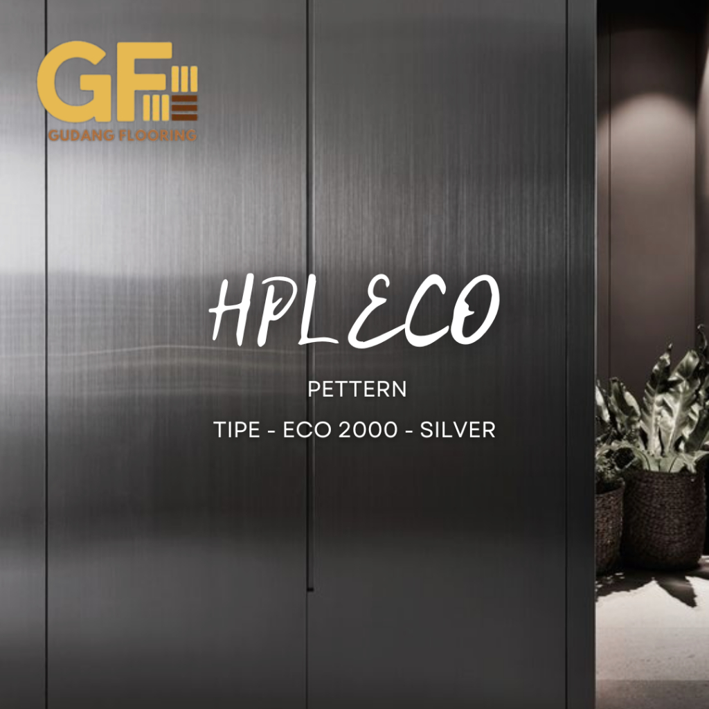 HPL Taco Pattern / Tipe - ECO 2000 - SILVER Pelapis meja Furniture HPL kayu Triplek