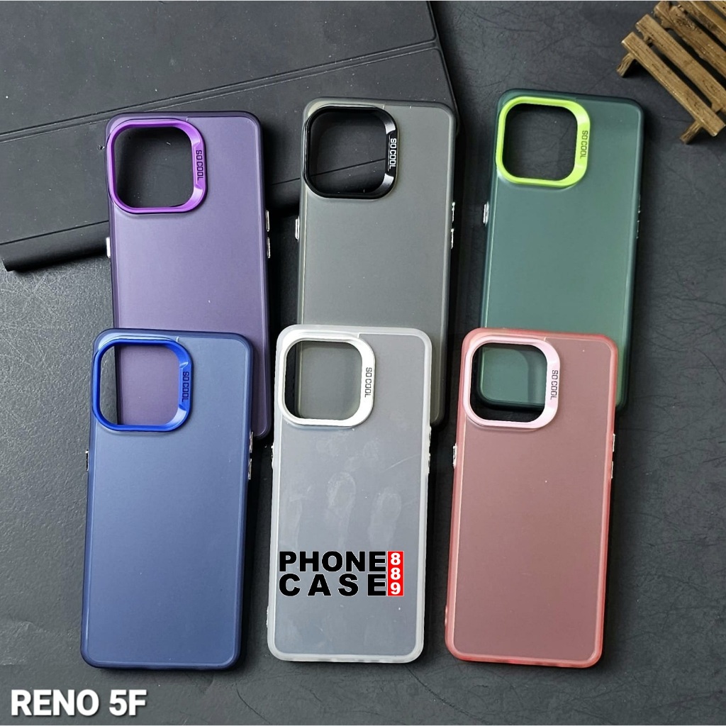 OPPO RENO 5F CASE IMD PLATE HOLOGRAM  CASE SOCOOL OPPO RENO 5F