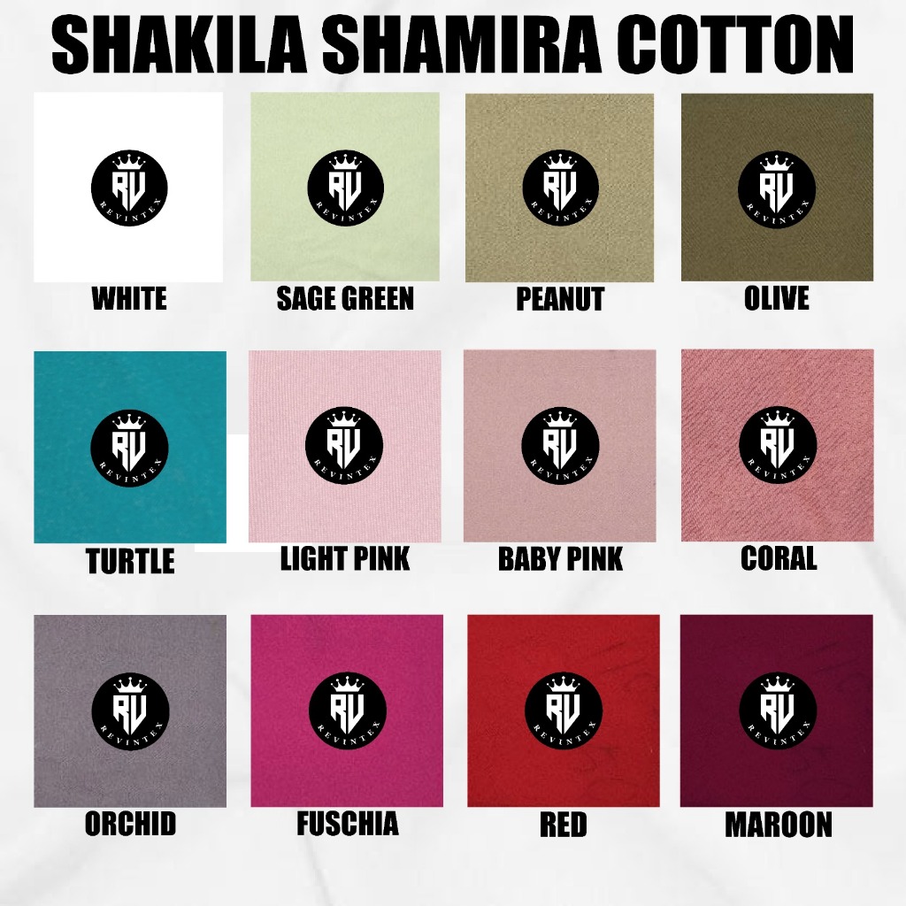 Kain Shakila Shamira Cotton IMPORT PREMIUM Grade A - REVINTEX BANDUNG