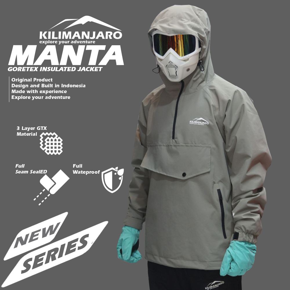 Jaket  Goretex Anorak Kilimanjaro Manta 3 Layer Waterproof - Jaket Goretex Kilimanjaro