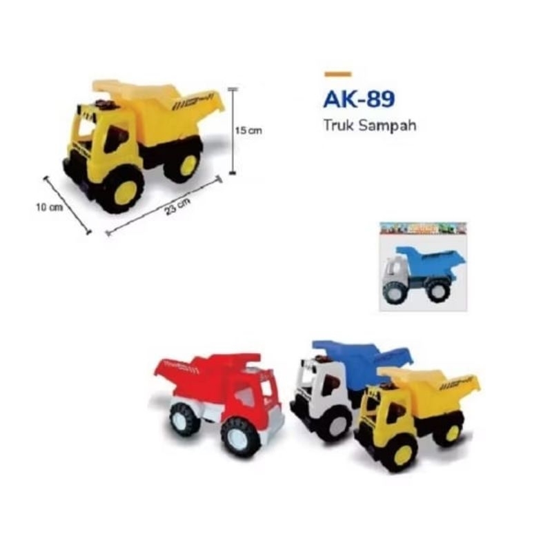 BYBO 571 mainan anak truk bak pasir truck dump sampah ak89