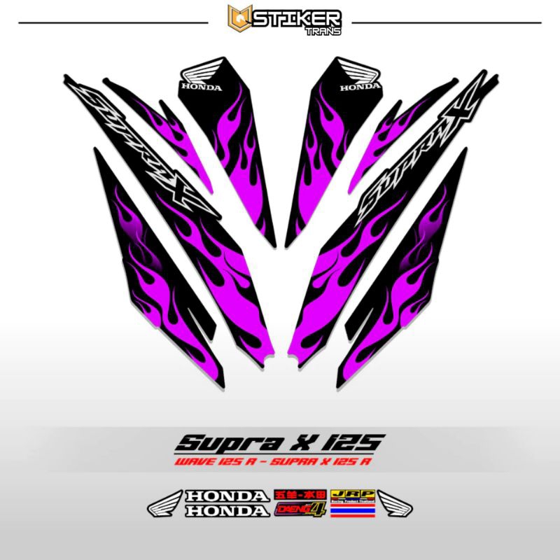 STIPING SUPRA X 125R NEW 16 /STIKER SUPRA X 125 / SUPRA X 125 R / WAVE 125 / STICKER