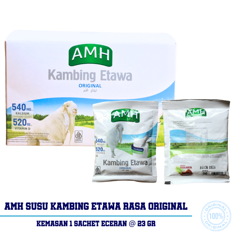 

AMH SUSU KAMBING ETAWA RASA ORIGINAL SACHET ECERAN 23 GRAM