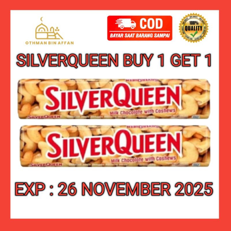 

SilverQueen Besar 55 Gram Edisi Buy 1 Get 1 Exp Nov 2025