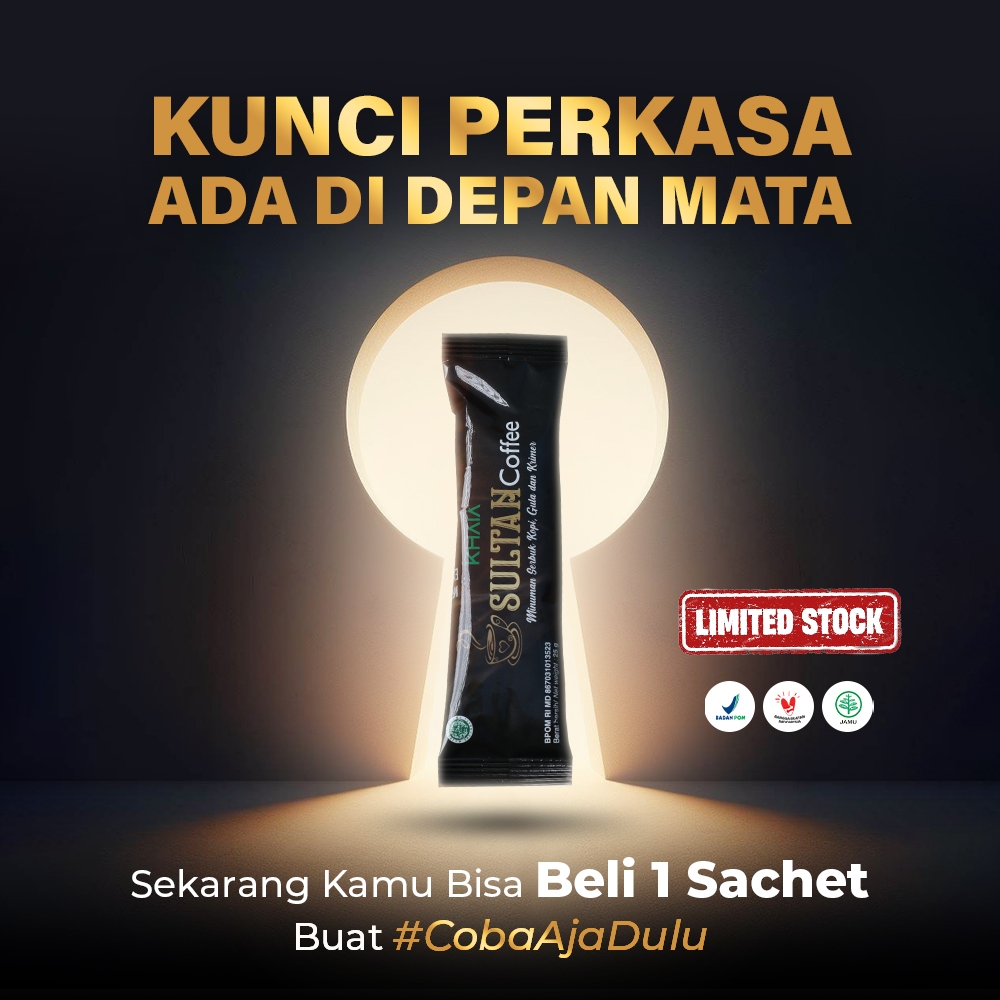 

Kopi Kuat Tahan Lama Kopi Khaia 1 Box 10 Sachet Stamina Pria Herbal Halal