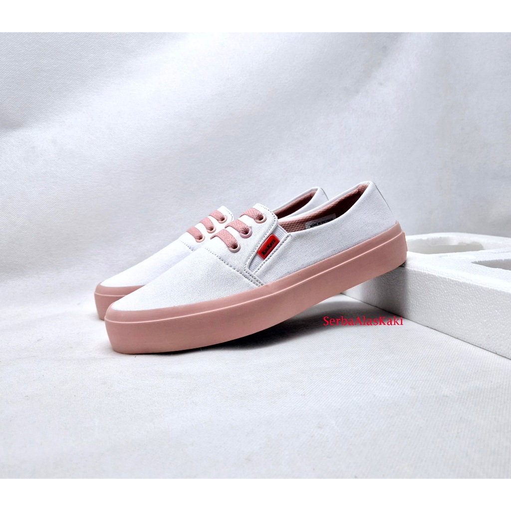 Sepatu Wanita Terbaru Slip On Kanvas KC-010 Variasi Tali 3/Sepatu Slip On Wanita Kasual