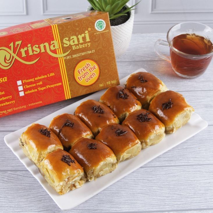 

Pisang bolen coklat isi 10 pcs krisna sari bakery