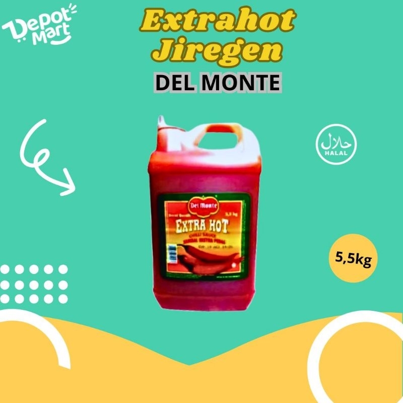 

Saus Extrahot Delmonte / Extrahot Jerygen 5.5kg / Saus Extra Pebas - DepotMart