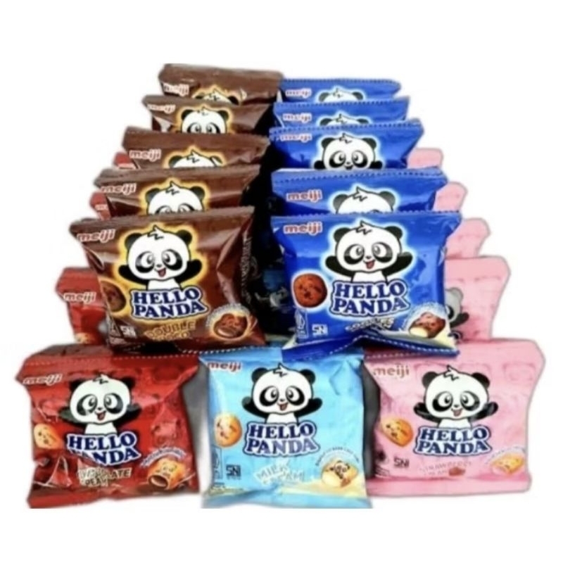 

Hello Panda 1 Pack (10 pcs) Rasa Coklat, Double Choco, Milk Cream, Cookies n Cream, Strawberry