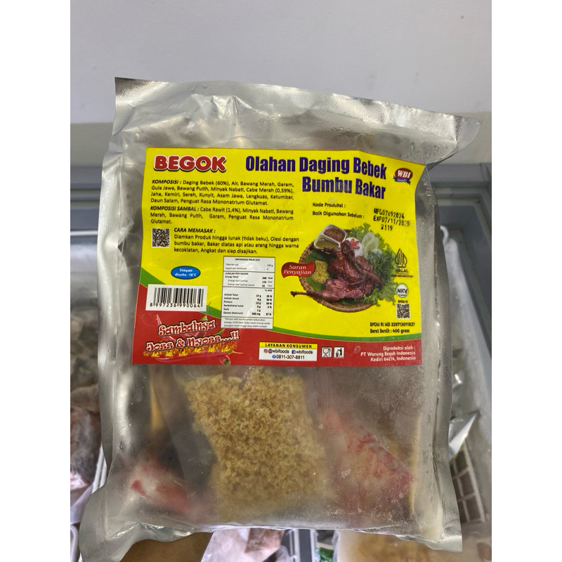 

BEGOK OLAHAN DAGING BEBEK BUMBU BAKAR