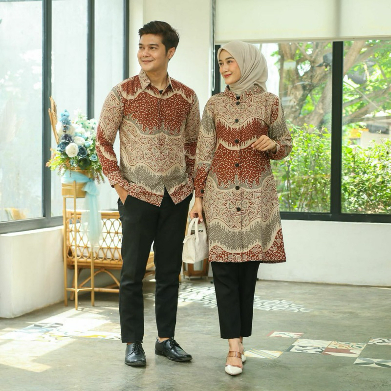 Couple Tunik Batik Pekalongan Kekinian
