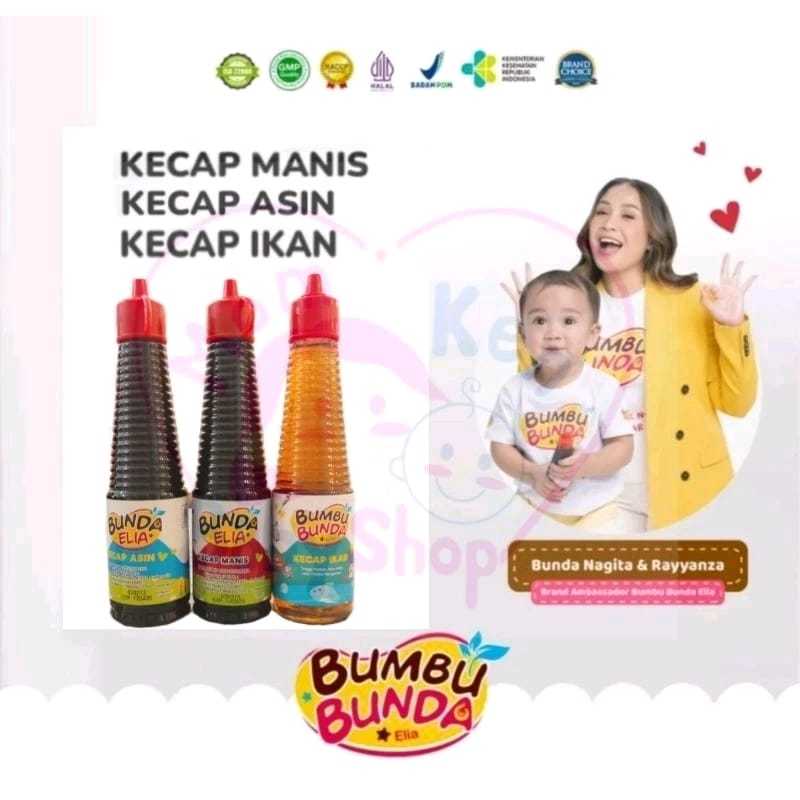 

Bumbu Bunda Elia Kecap Non SMG All Variant / Kecap MPASI Untuk Anak Dan Bayi