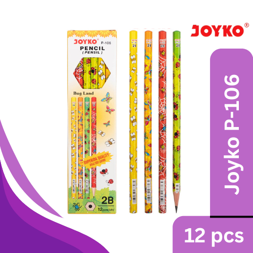 

Pensil 2B Joyko - 12pcs 1 box (P-106 Pencil 2B)