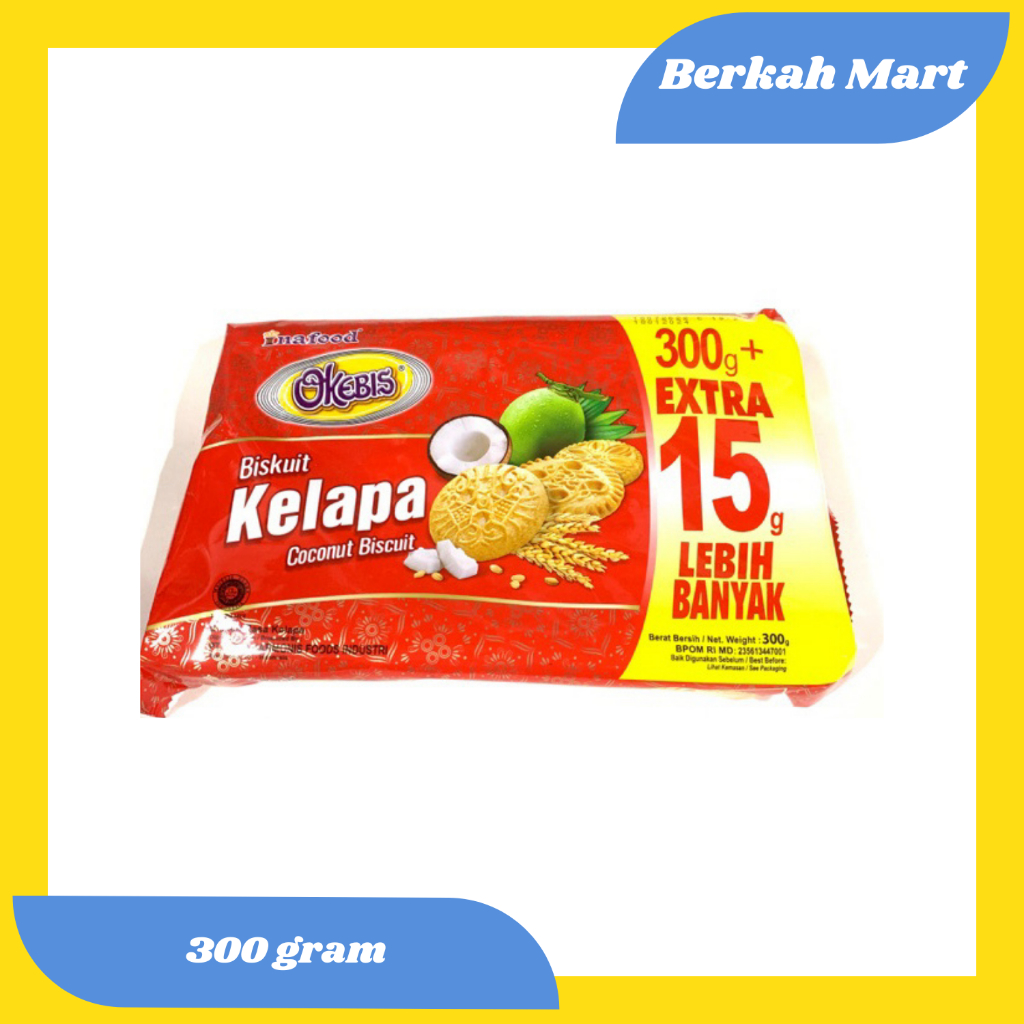 

OKEBIS BISKUIT KELAPA - KEMASAN 300 GR