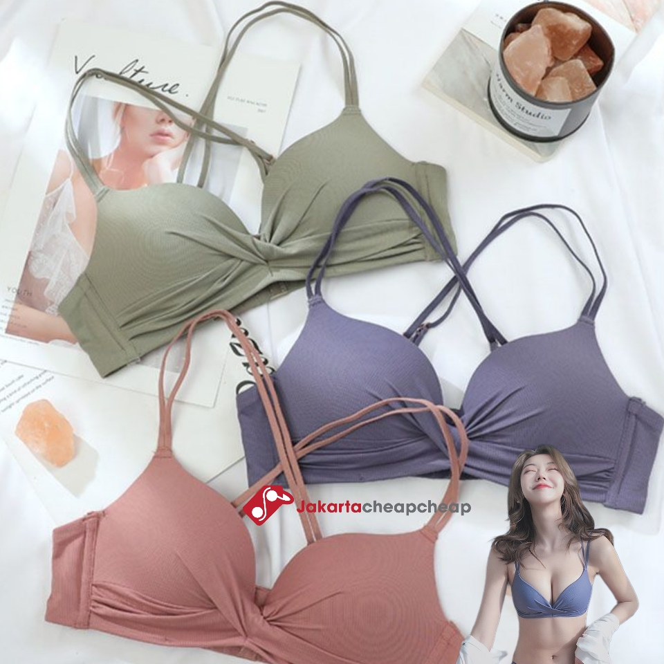 JC133 BH Seamless Deep V Cross Woman Bra