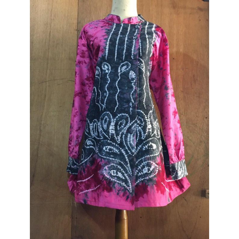 tunik sasirangan kancing samping/atasan sasirangan