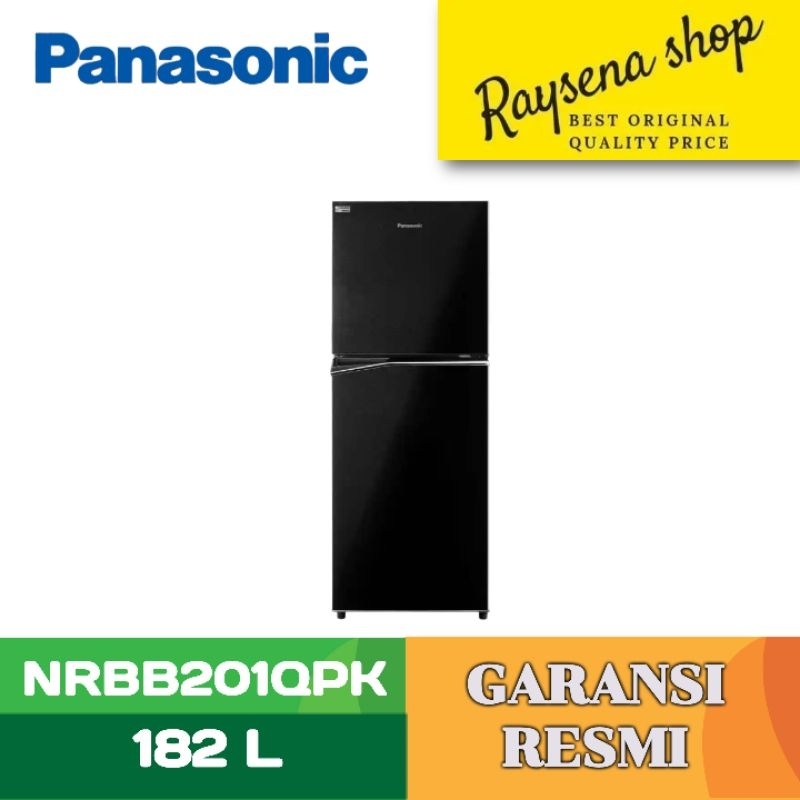 PANASONIC KULKAS 2 PINTU KECIL REFRIGERATOR NRBB201QPK