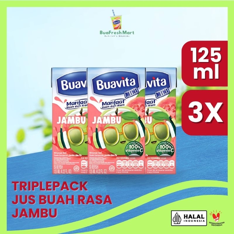 

Buavita Triplepack Rasa Jambu 125 ml