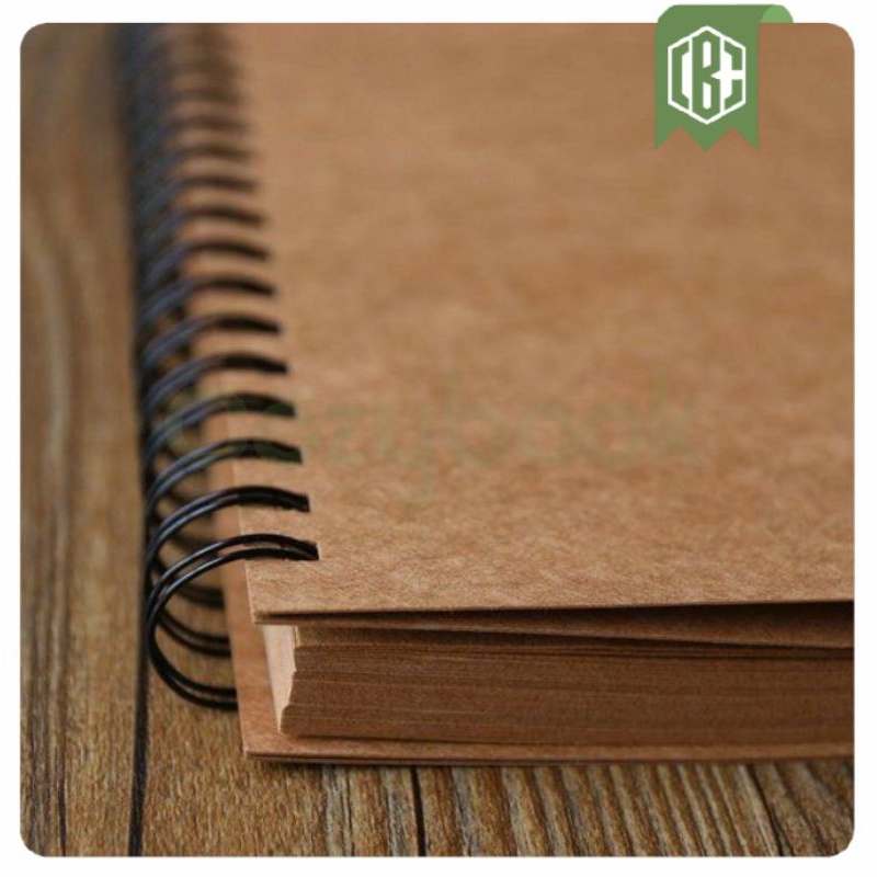 

Buku Sketsa Sketchbook Polos A5 Kraft isi 100 Halaman Brown Paper / Hvs / Book Paper Cream buku gambar tebal