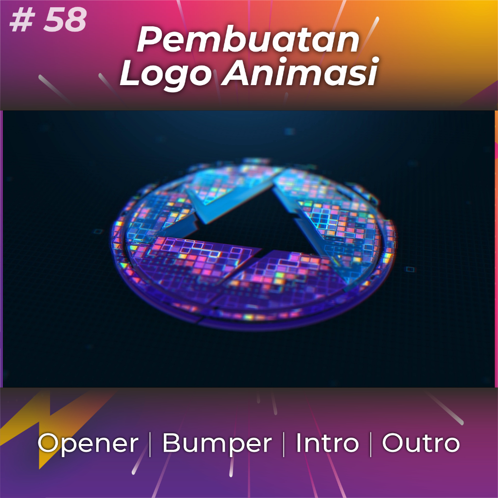 Jasa Video Animasi Opening Intro Outro Logo untuk kebutuhan Youtube Instagram Tiktok