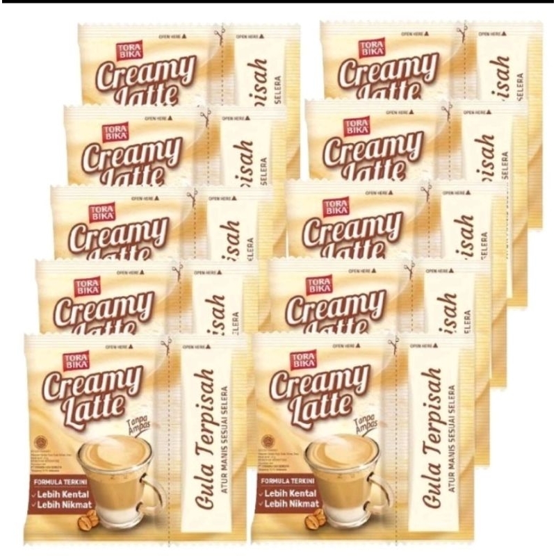 

creamy latte harga tercantum 20 pcs