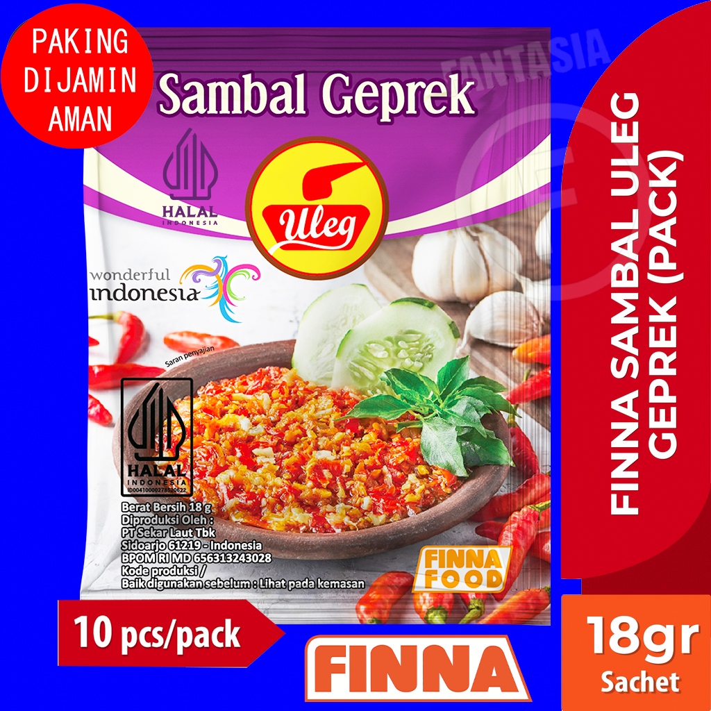 

Finna Sambal Uleg Geprek FUN CORNER (Pack) PAKING DIJAMIN AMAN