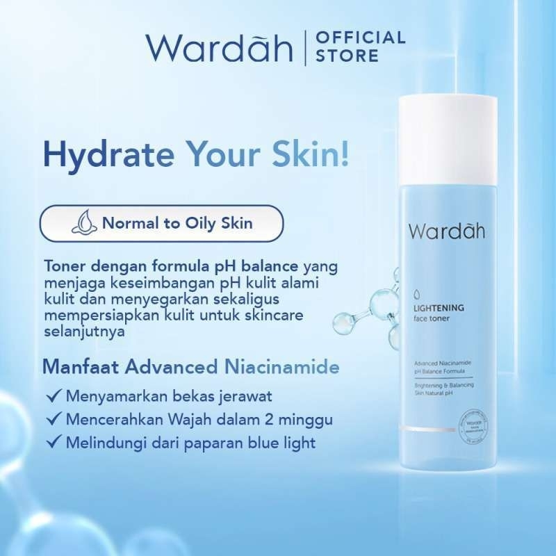 WARDAH LIGHTENING GENTLE FACE TONER 125ML | TONER WARDAH LIGHTENING