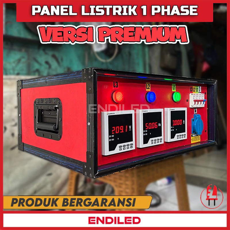 panel listrik genset 1 phase digital