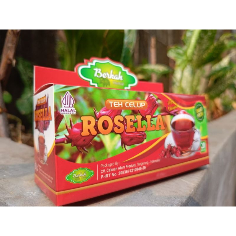 

tehcelup bunga Rosella/Rosela teh celup berkah