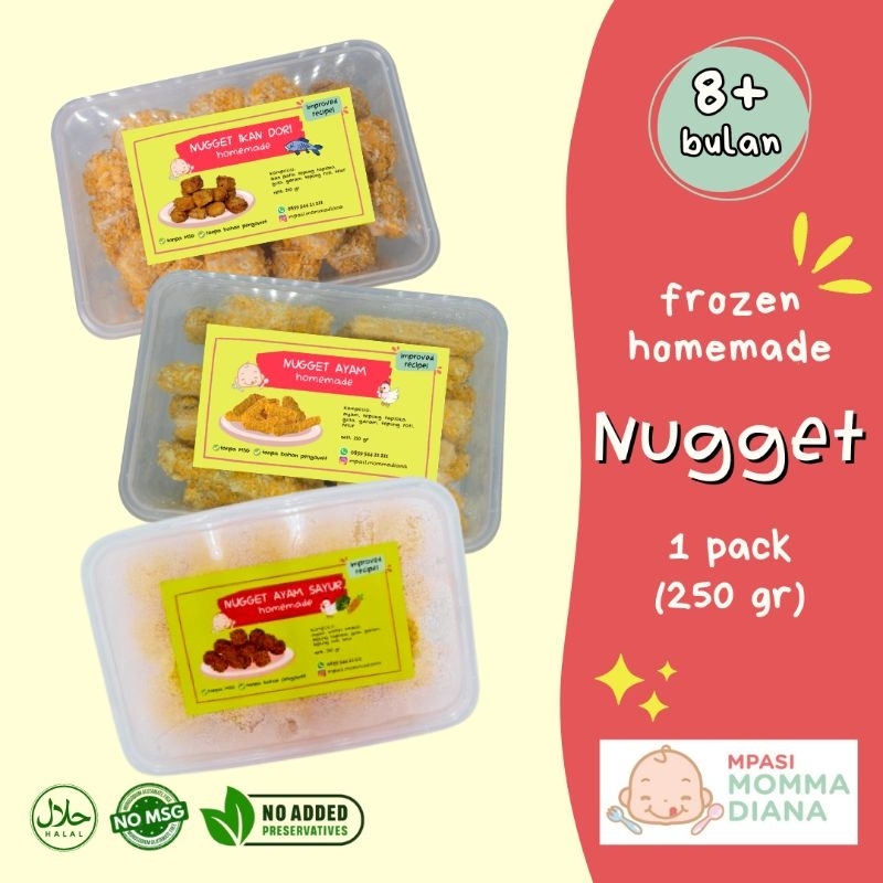 

Nugget Homemade || Nugget Ayam | Nugget Ikan || MPASI bayi balita anak
