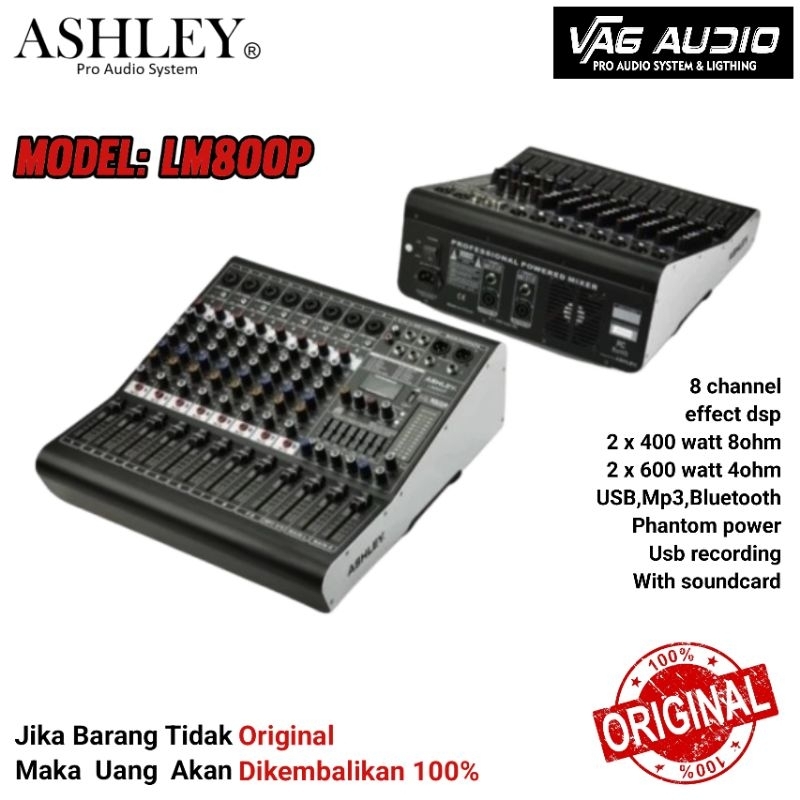 MIXER POWER ASHLEY LM800P, LM-800P