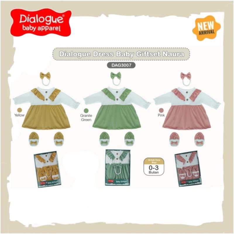 DIALOGUE GIFTSET DRESS BABY NAURA
