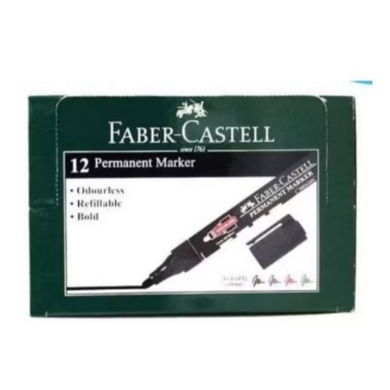 

Spidol permanent Faber Castell / Permanen Marker Faber Castell - Hitam