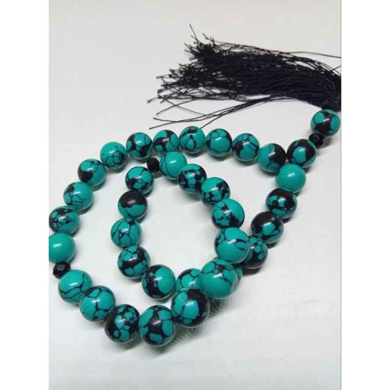 Tasbih baru pirus sinciang 10mm 33butir